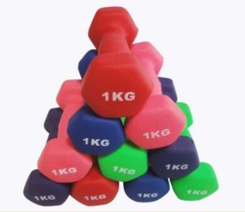 浸塑彩色包胶六角哑铃 10kg健身优选与亿翔文体用品推荐